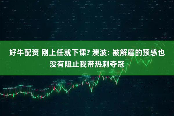 好牛配资 刚上任就下课? 澳波: 被解雇的预感也没有阻止我带热刺夺冠